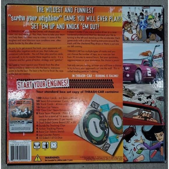 Solar Flare Card Game Thrash-Car - Car Racing Parody Game - Collector's Edition - Picture 3 of 7